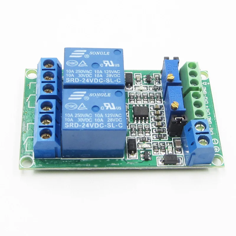 

1pcs Unique DC 24V 2 Channel Voltage Comparator Precise LM393 Module high quality