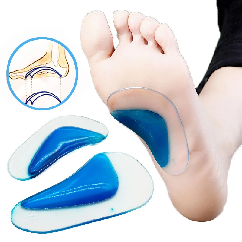 Kids Orthotic Insole Arch Support Silicone Children Insole Flat Foot Flatfoot Corrector Shoe