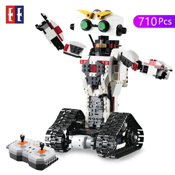 

Technics radio 2.4Ghz remote control caca transformation lepining smart dancing robot building block remote control toy gifts