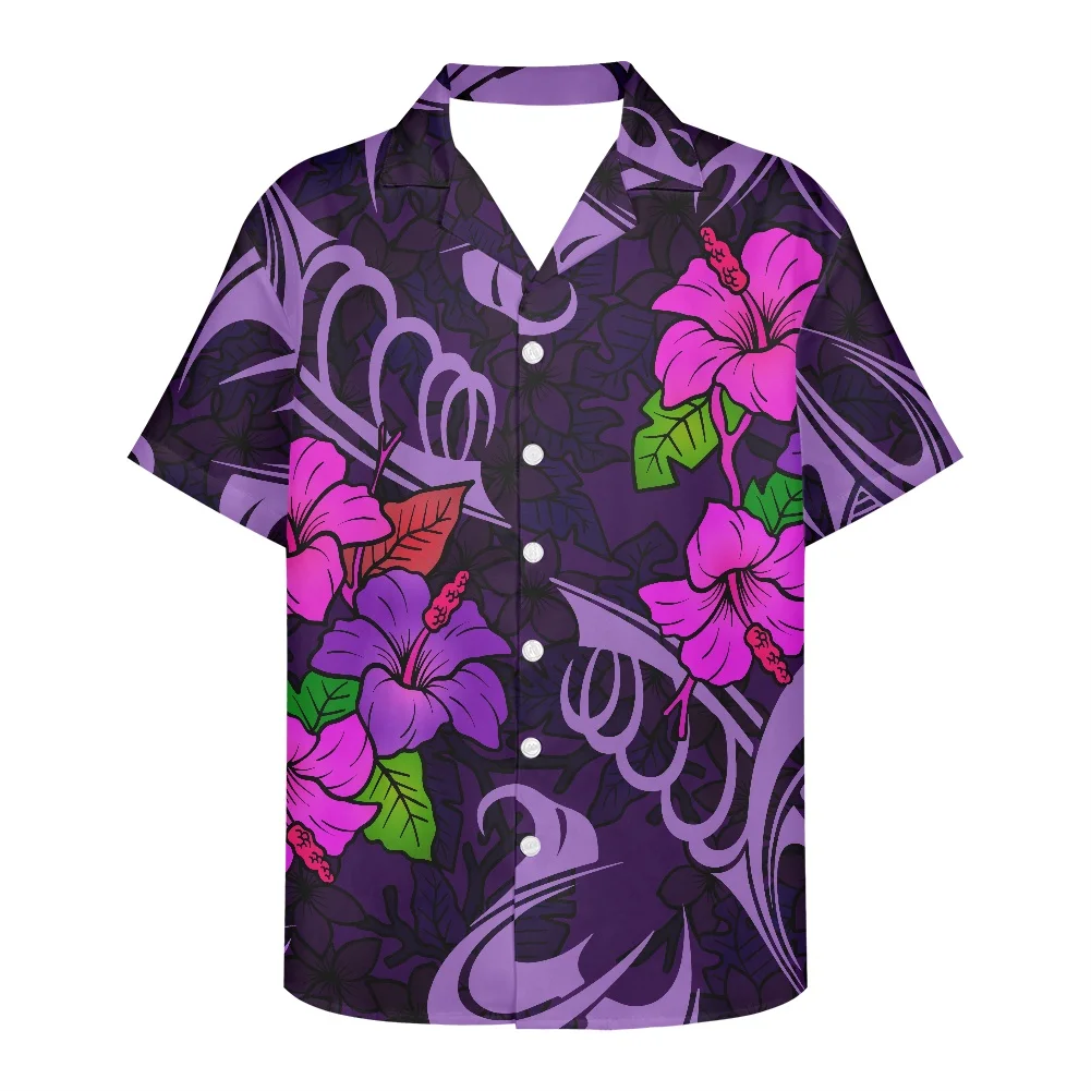 

HYCOOL Cheap Hawaiian shirt man Polynesian Tribal Hawaii Floral Pattern Men's clothing nEW 2022 Fashionable Clothing for Male