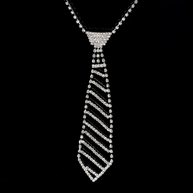 TREAZY Bling Rhinestone Tie Choker ожерелье для женщин аксессуары массивные украшения невесты Свадебная вечеринка Подарочное ожерелье-цепочка