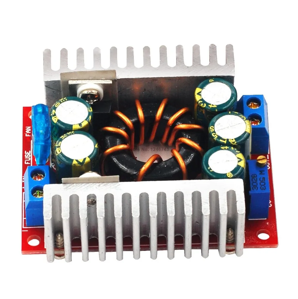 DC-DC High Power Low Ripple 15A Adjustable Step-down Module 98% High Efficiency Vehicle-mounted Power Supply Module