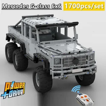 

NEW RC Motor Power Function Mercedes G-class 6x6 Super Car Fit LeGINGlys MOC-19587 Technic Building Kit Block Brick Diy Toy Gift