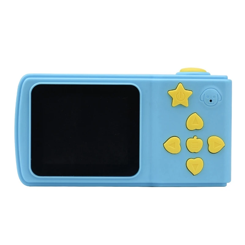 Детский мини цифровой Камера 2 дюймов с милым рисунком Камера игрушки для детей; подарок ребенку на день рождения игрушки Камера - Цвет: Blue
