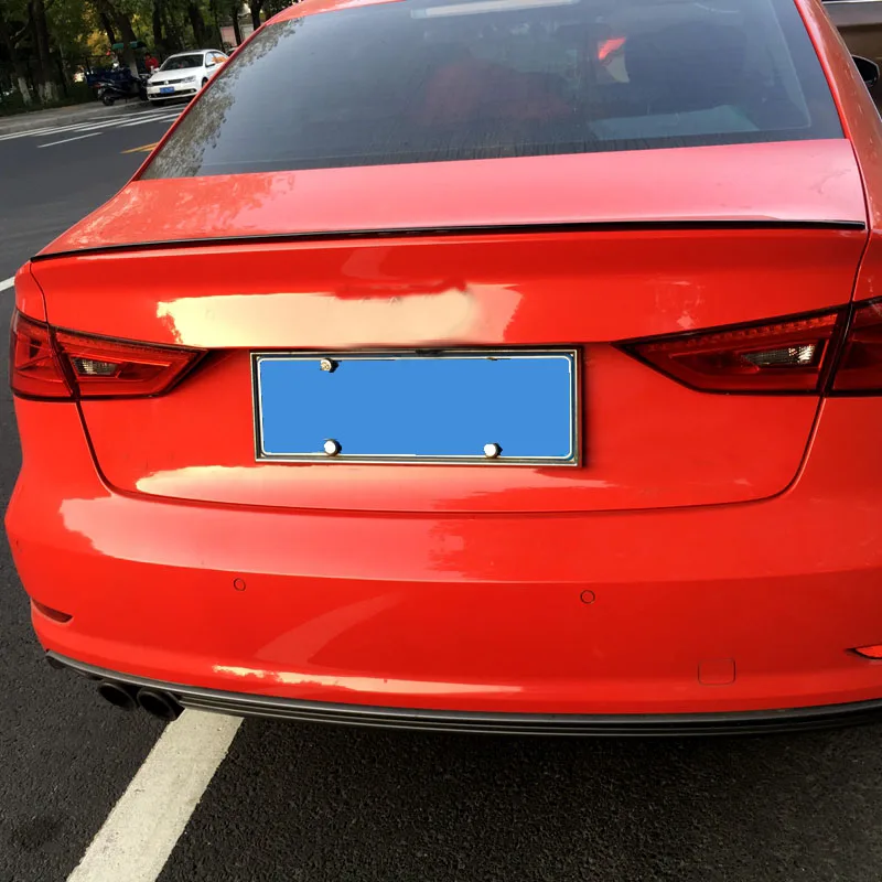Автомобильные аксессуары для Audi A3- автомобильный Стайлинг экстерьер высокого качества АБС пластик Неокрашенный Грунтовка заднего крыла Спойлер крышка