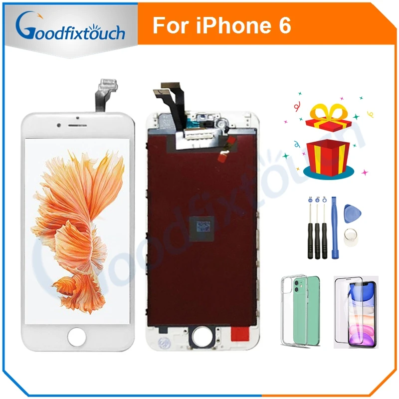 

ЖК-дисплей с сенсорным экраном и дигитайзером в сборе, для iPhone 6G, TFT, ЖК-дисплей с яркой подсветкой, 350-400 CD