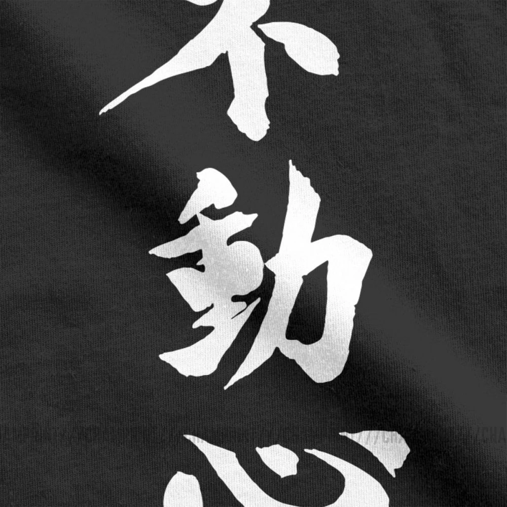 Fudoshin японский кандзи футболка для мужчин Bushido Budo карате Печатные Топы короткий рукав Повседневная футболка круглый вырез хлопок тройники