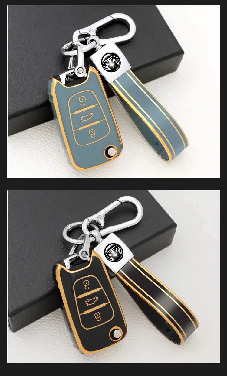 TPU Car Key Case Cover Shell Fob per KIA Rio 3 Soul Optima Ceed K2 K5 Cerato Sportage per Hyundai Elantra Accent i20 i30 ix35 - H698848bcfcfc4e15a54a91d2e2548ec5i