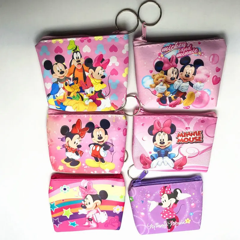 Disney Принцесса Дети Эльза мультфильм макияж сумка пакет хранения монет кошелек ребенок кошелек с подвеской Замороженные карты мешок подарок для девочки - Цвет: 1pcs random color