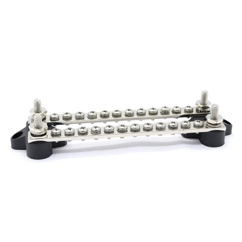 Dual bus bars with removable connecting link Bus Bars 1