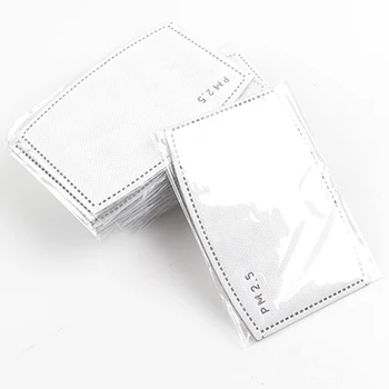 

PM2.5 Mask Filter 5 Layer Protective Mouth Masks Replacement Anti dust Filter Carbon For Adult Cotton Face masks Reusable