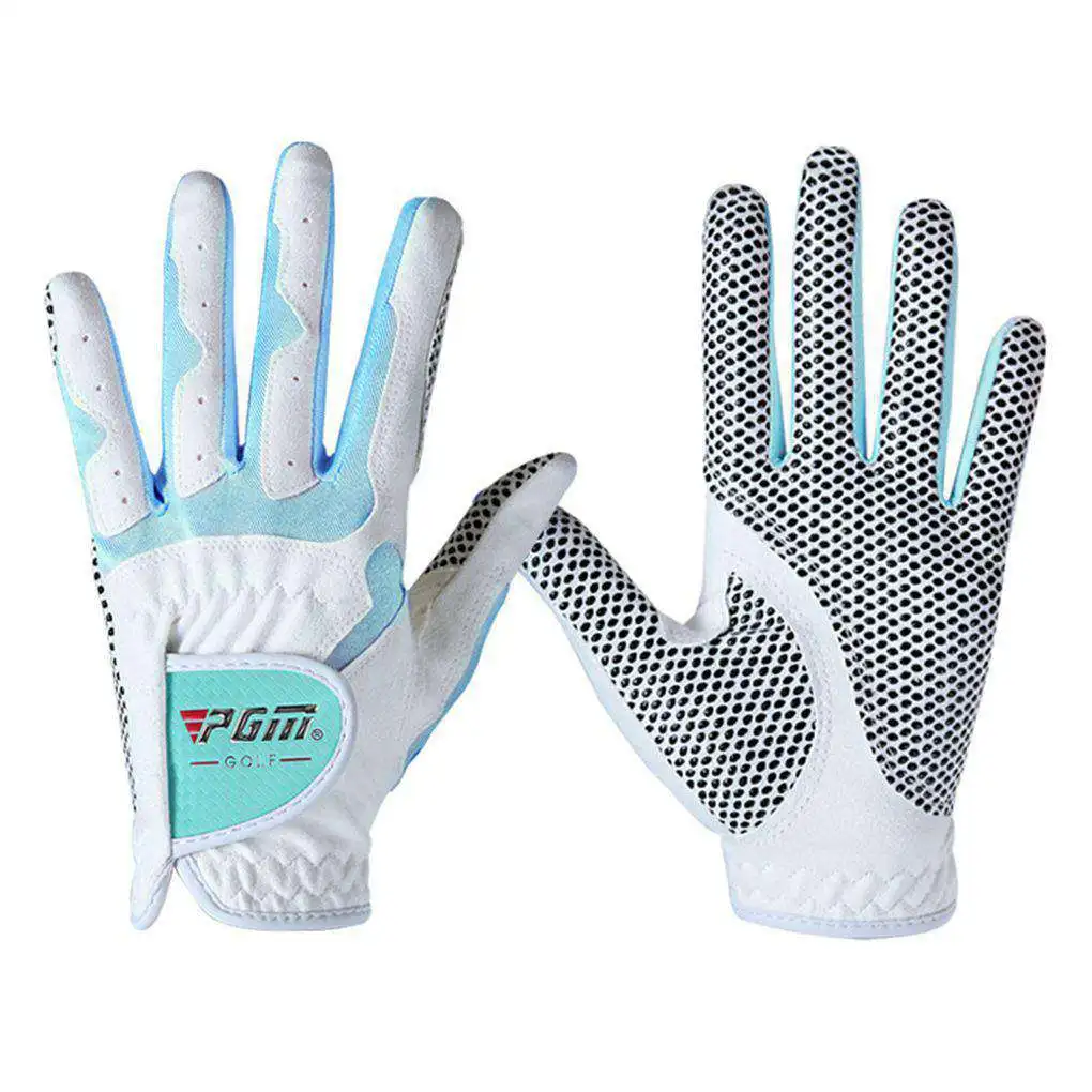 Женские нескользящие дизайнерские перчатки для гольфа, дышащие спортивные перчатки для левой и правой руки