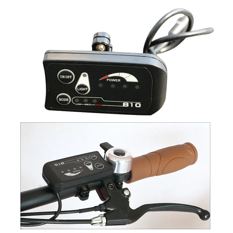

Electric Bike 810 LED Display for Electric Bicycle Cycling Speed Meter Connect Ebike Headlight and Controller E bike Parts