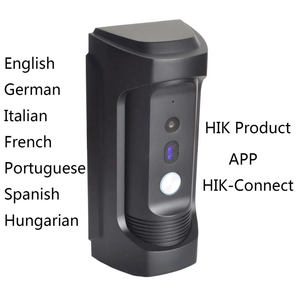 

Hik Door phone DS-KB8112-IM IP Video Intercom Water Proof Vandal-Resistant Door Station H.264 Door Magnetic Alarm Doorbell