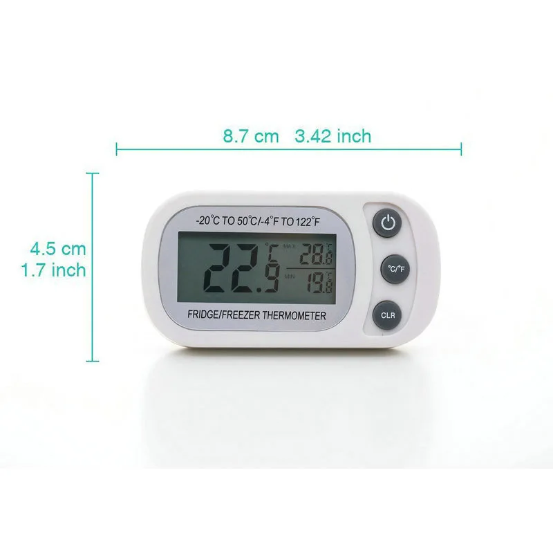 ЖК-цифровой холодильник термометр-20℃~ 50℃ кухонный зонд холодильник с морозильной камерой термограф для аквариума холодильник