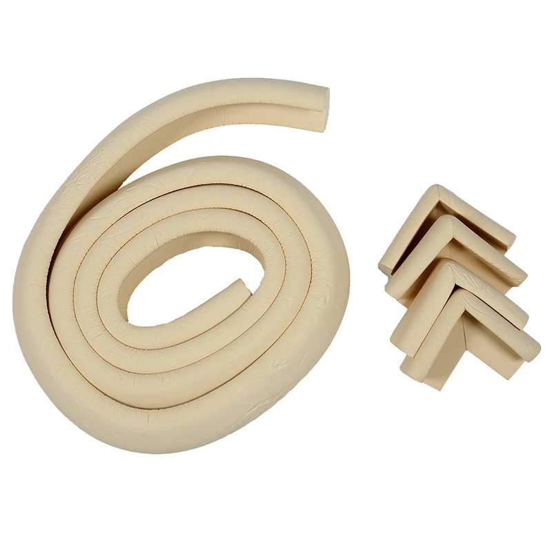 

2m Protective Edges + 4 X Protective Corner Rubber table furniture shockproof Safety for Baby Child