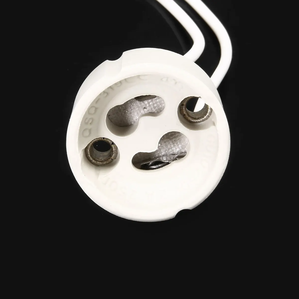 10pcs GU10 Ceramic Socket Holder Socket Light Base Bulb Halogen Lamp Wire Connector Fitting Base For LED Light