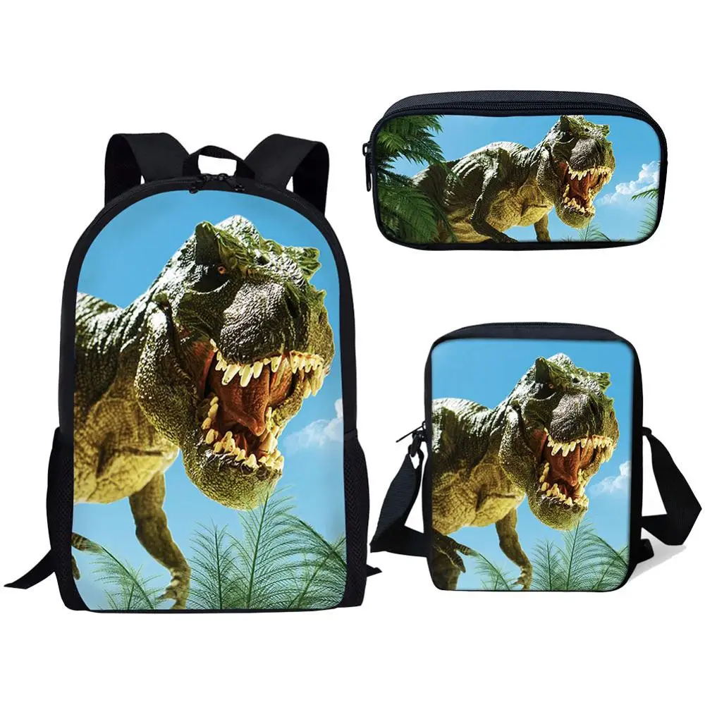 

Cool Jurassic World Dinosaur School Bag Sets 3d Teen Boys Girls Schoolbag Student Shoulder Bags Kids Backpack Children Bookbags