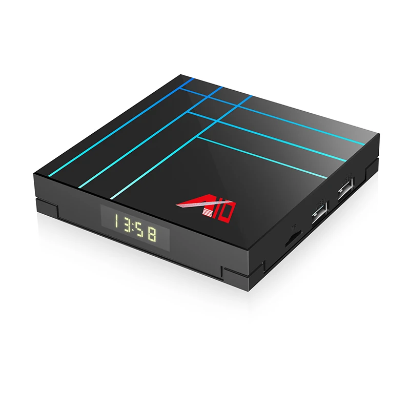 Iptv Android 9.0 32/64gb EMCC A10 TV Box Surpport Multilateral Languages,With 1year Iptv Wrold Subscription