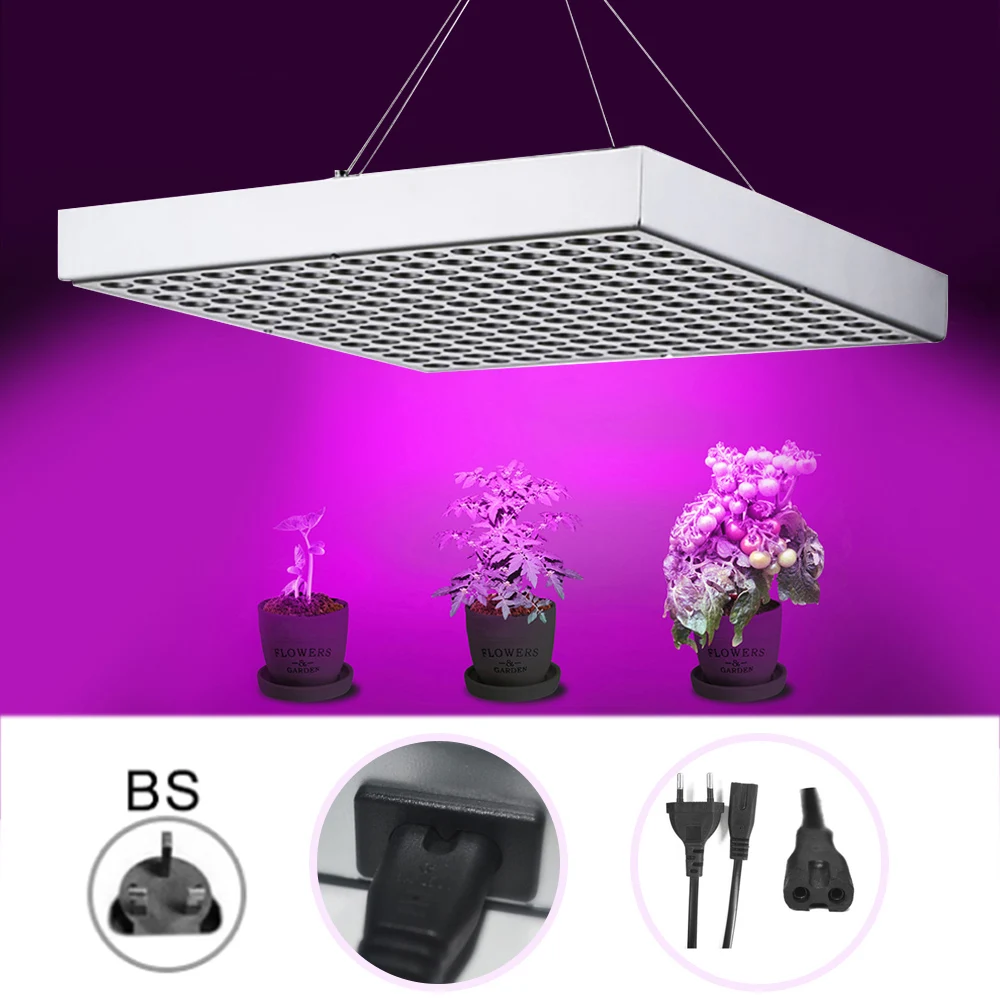 45 W UK Plug 45 Вт/50 Вт 225LED панельный светильник для растений, красный синий светильник для растений, светильник для растений - Испускаемый цвет: 45 W UK Plug