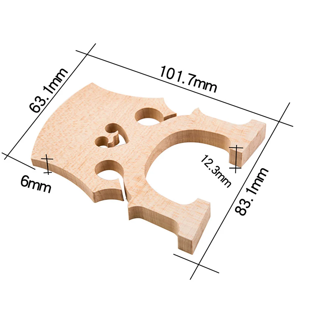 M MBAT – pont de violoncelle, accessoires d'instruments à cordes, taille réelle, érable, Code de Piano, outil de réparation de musique, 1/8 1/2 1/4 3/4 4/4