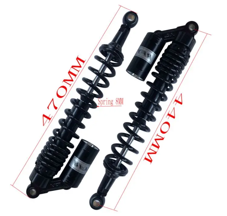 Универсальные амортизаторы для мотоциклов Honda Yamaha Suzuki kawasaki 1 пара 8 мм весна 440 450 460