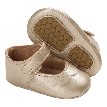 

2020 Summer Baby Girl Shoes Toddler Sole Crib Shoes Soft Princess Solid Prewalker Comfortable Fashion First Walkers Anti-Slip