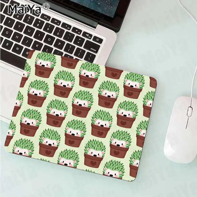 MaiYa Love Cute Pretty Hedgehogs высокоскоростной коврик для мыши резиновый компьютерный игровой коврик для мыши - Цвет: No Lock Edge25x29cm