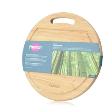 Бамбуковая разделочная доска экологический круглый режущий блок