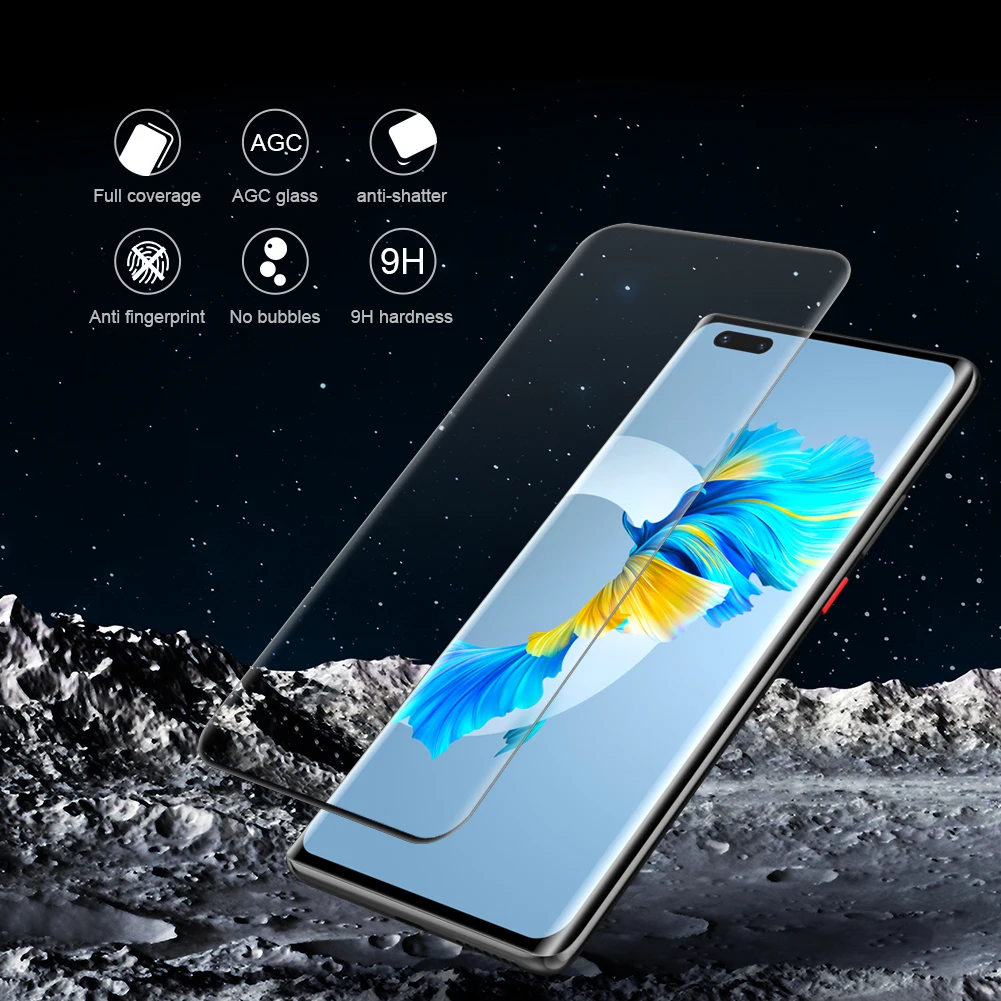 NILLKIN for Huawei Mate 40 Pro Glass 3D Curved CP+ MAX Tempered Glass for Huawei Mate 40E 40 E Pro Plus RS Screen Protector