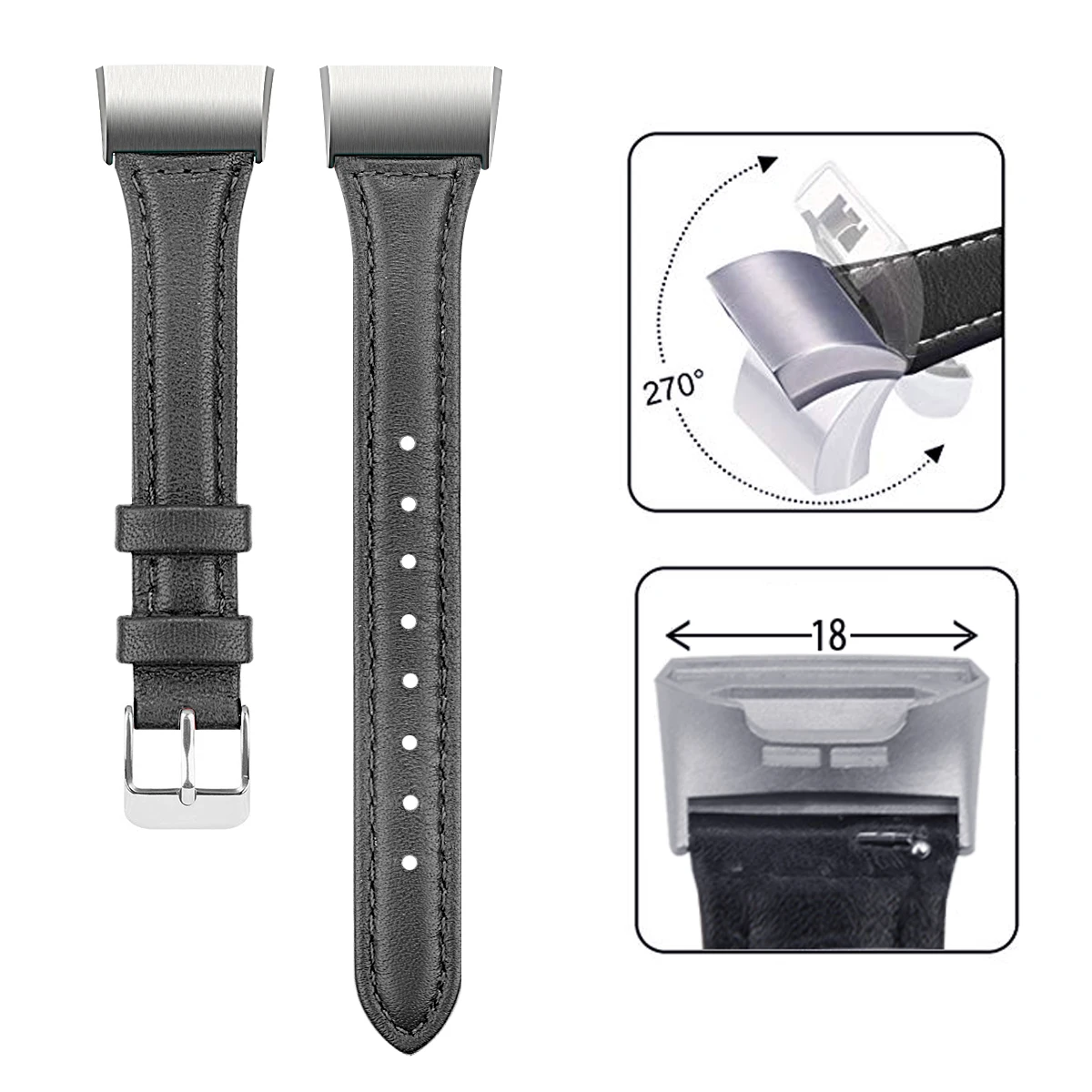 solid color 1 Браслет для Fitbit Charge 3 часы из натуральной кожи спортивный браслет ремешок для Fitbit Charge 3 Цветочный браслет с принтом - Цвет: solid color 1