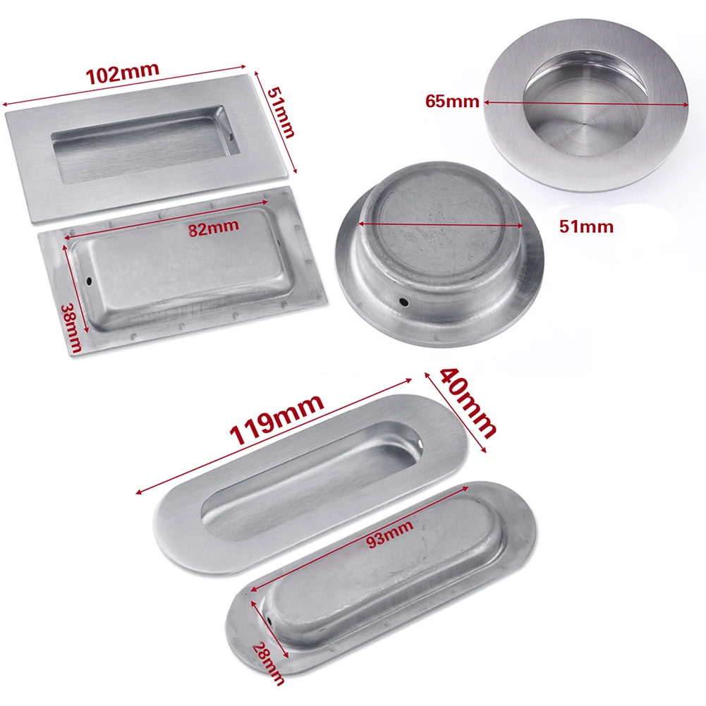 Ручка для шкафа дверные ручки ящика Тянет встраиваемые нержавеющей стали Inset раздвижной шкаф