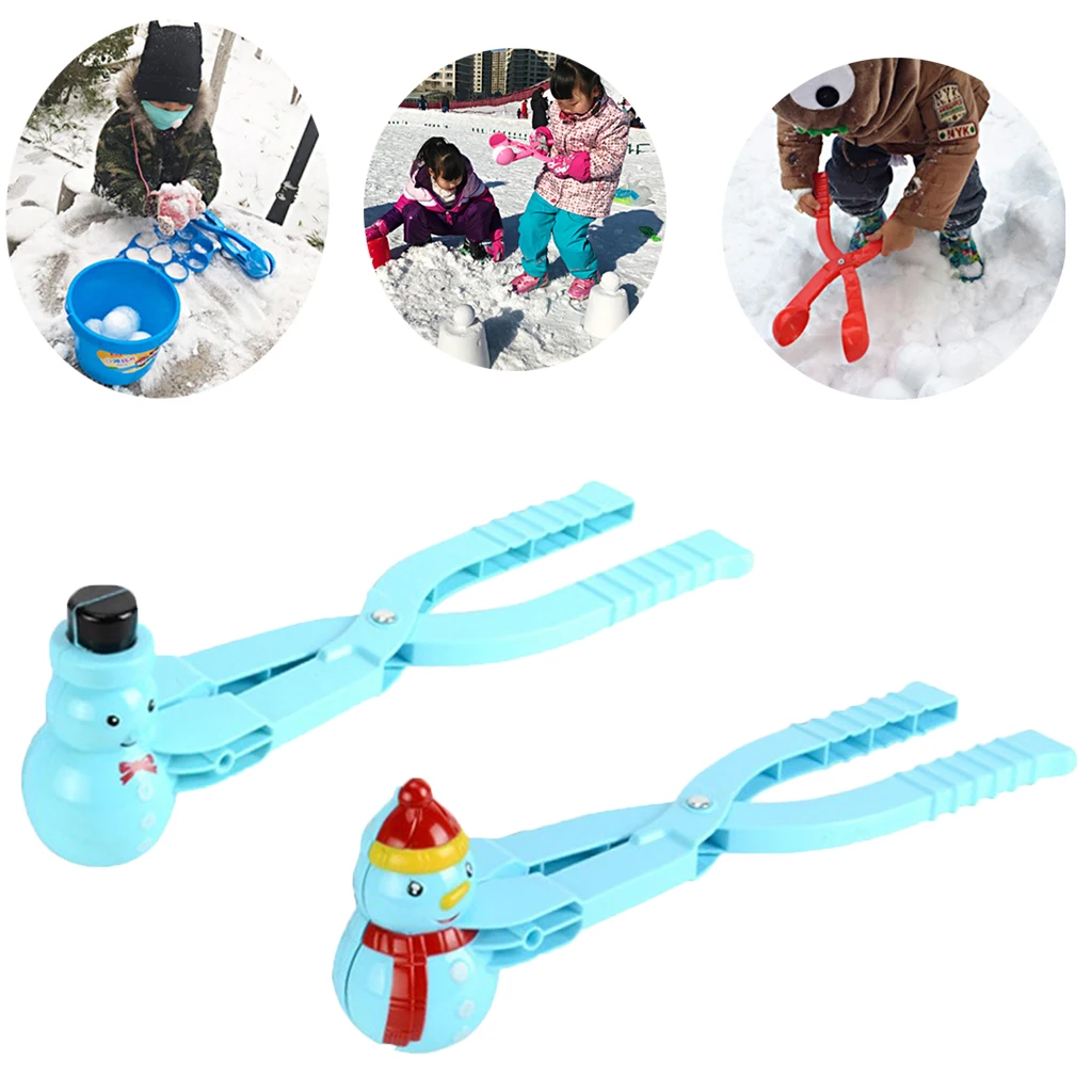 Snowball Makers Clip, Beach Toys Outdoor Snowball Fight Games Play Sand Mold Tool Kit for Kids Christmas Outdoor Games Gift