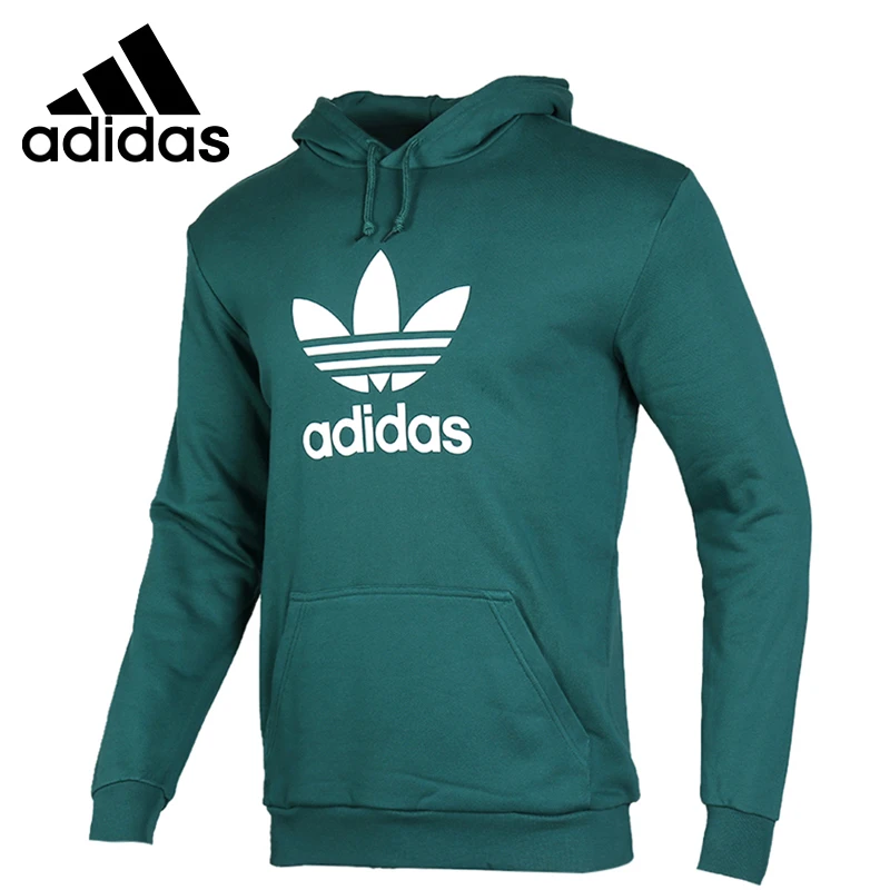 adidas trefoil hoodie mist sun