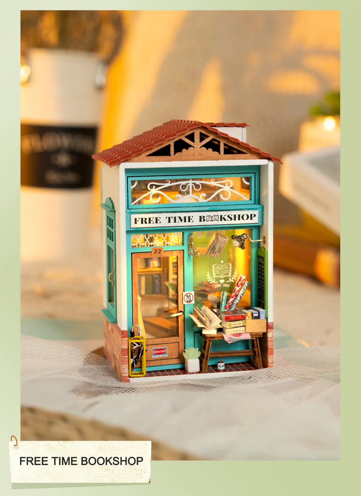 Rolife Miniature Dollhouse Wooden DIY Dollhouse Kit Kevin's Studio
