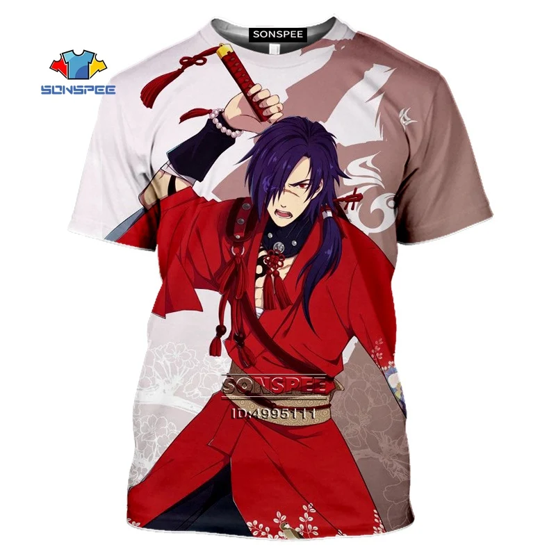 Мужская футболка SONSPEE с 3D принтом японского аниме драматическая DMMd Seragaki Aoba koujaku
