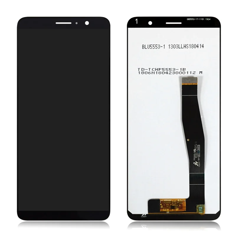 5 5 Black For Alcatel 1X 2019 5008 LCD Display with Touch Screen Digitizer Assembly For 5