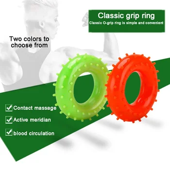 

O Type Silicone Grip Ring Exercise Hand Grip Massage Gripping Ring Fitness Accessory