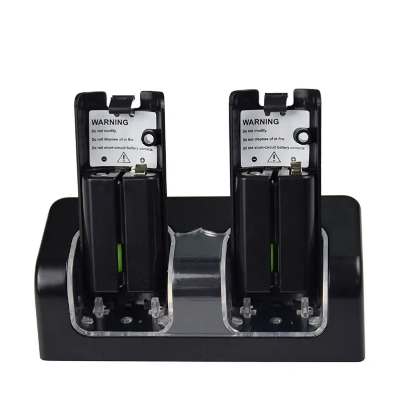 

Charging Station Dual Charger Dock for Wii Remote Controller Gaming Handle Controller with LED Indicator USB Charging Cord U1JF