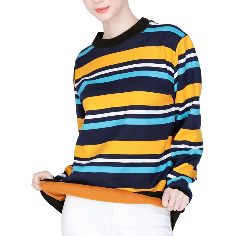 Осенне-зимние женские флисовые толстовки 5xl 6xl 7xl 8xl бюст 145-160 см полосатая Женская толстовка больших размеров