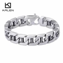 Браслет-цепочка из нержавеющей стали 22 см, цепочка на велосипед, матовый браслет для мужчин, Прямая поставка, ювелирные изделия