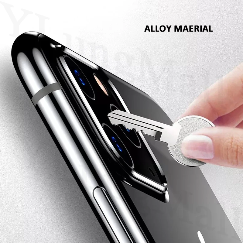 2 шт./лот Защитная пленка для задней камеры для iPhone 11 Pro Max из закаленного стекла, металлическая защита для задней линзы