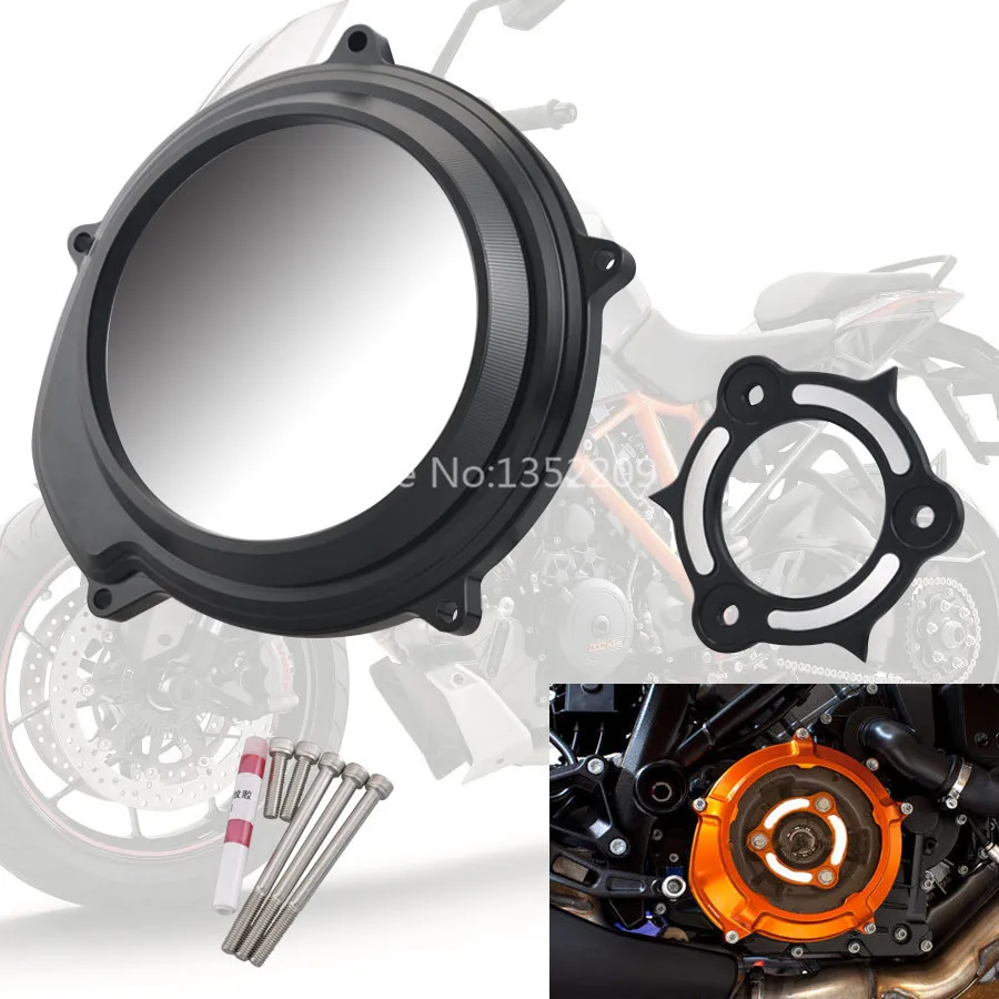 

Motorcycle Transparent Clutch Cover Protector For KTM LC8 Engine Guard 1050 1090 1190 1290 ADV Adventure Superduke R GT