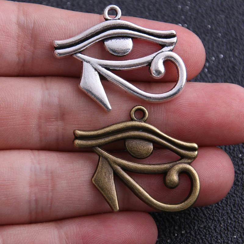 6 шт. 26*32 мм два цвета Rah Egypt Eye Of Horus египетские Подвески для колье браслет ювелирных изделий
