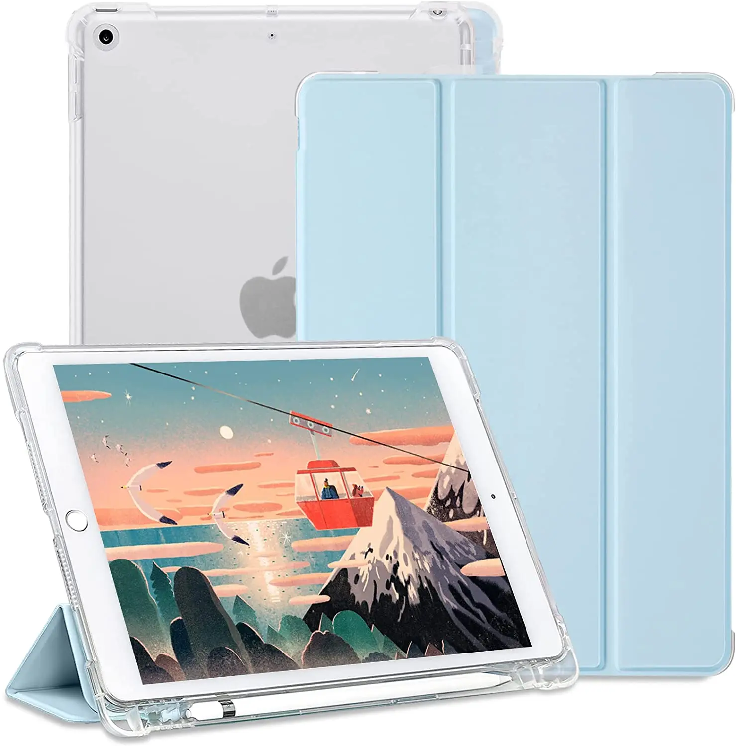 Per Ipad 10.2 Custodia Con Portamatite Ipad 9Th/8Th/7Th Gen(2021/2020/2019), Novità Per Ipad Case A2602 A2603 A2604 A2605 A2197 A2198