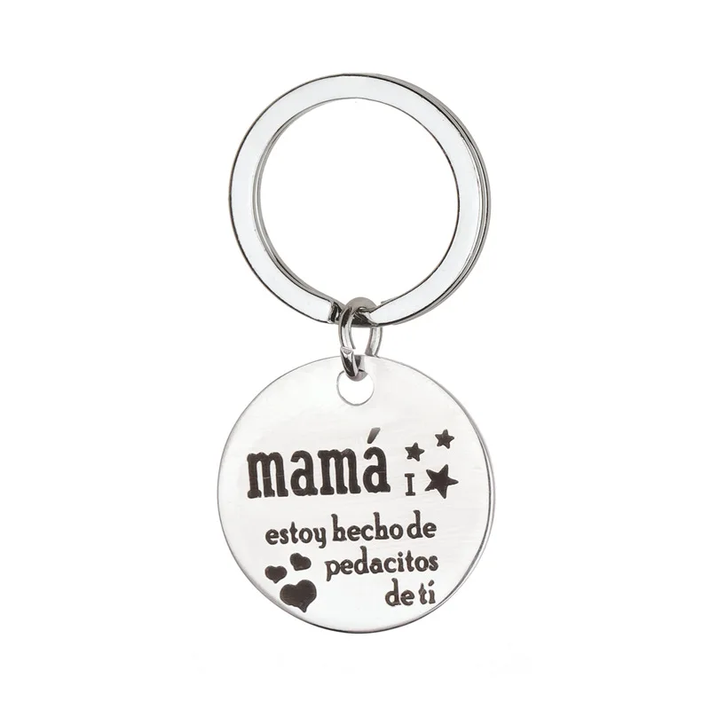 Крест-граница поставка испанская мама брелок из нержавеющей стали ожерелья кулон День Благодарения подарок матери