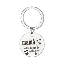 Крест-граница поставка испанская мама брелок из нержавеющей стали ожерелья кулон День Благодарения подарок матери