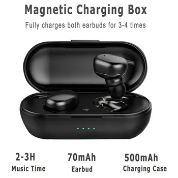 

2020 Bluetooth Wireless Earphones 5.0 Touch Control Headset 3D Stereo Earbuds Mic USB Charging Case box Sport Handfree Portable