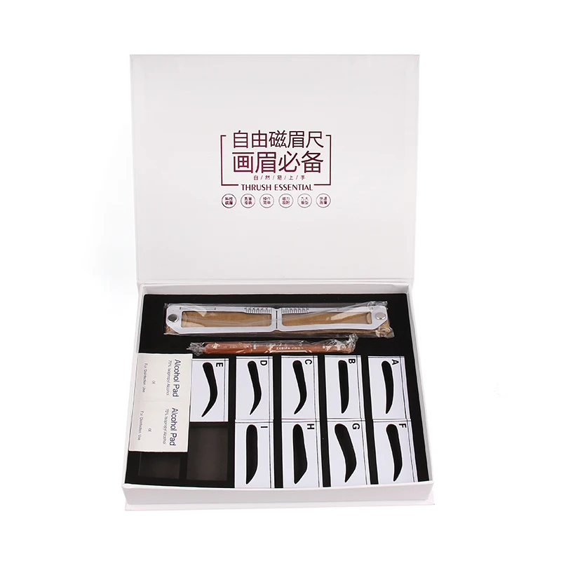 

Magnetic Microblading Makeup Brow Measure Eyebrow Stencil Permanent Tools Eyebrow Guide Ruler