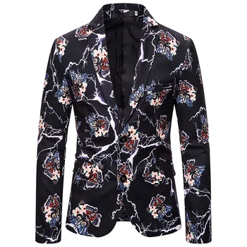 

spring 2020 men's new blazers butterfly 3 d digital printing blazers